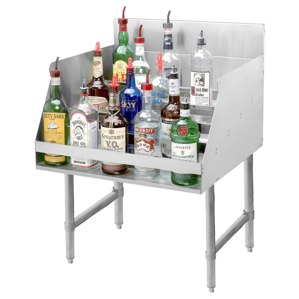 Advance Tabco LD-1824 Stainless Steel Liquor Display Rack - 24