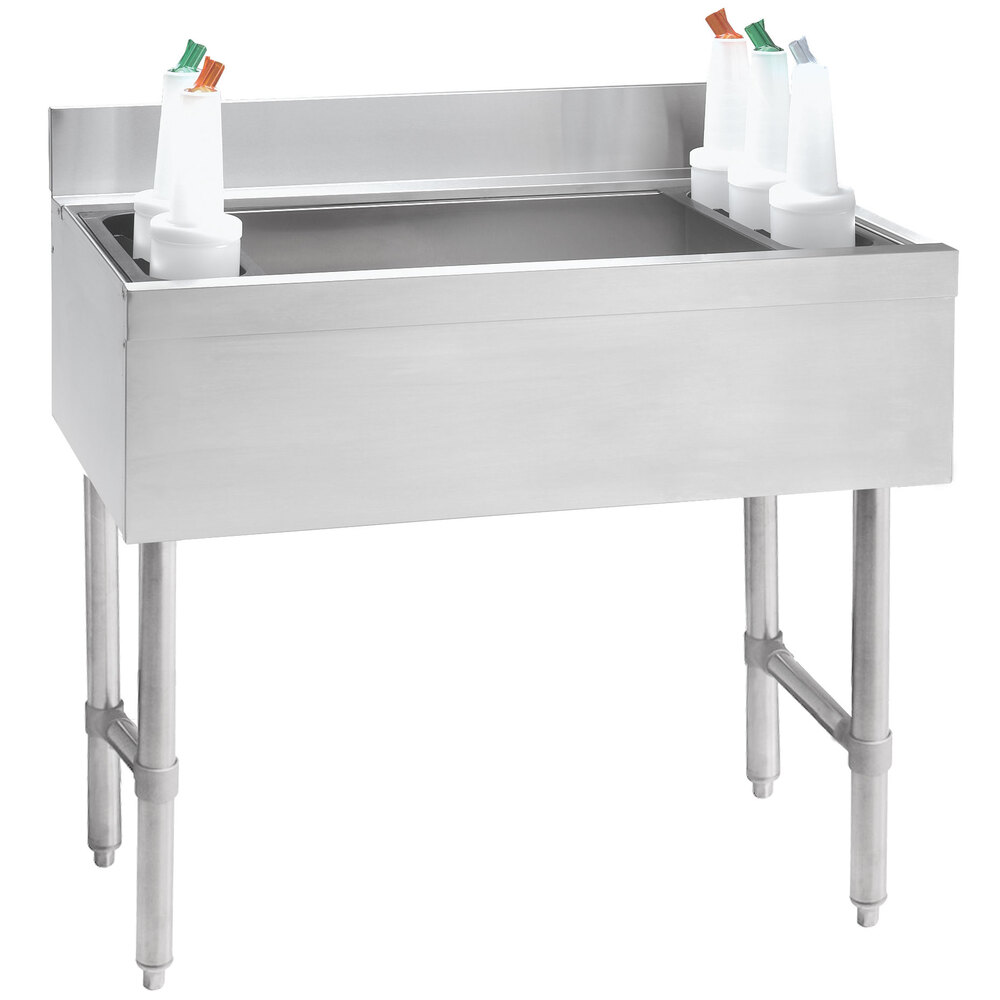 Advance Tabco CRI16247 Stainless Steel Underbar Ice Bin with 7