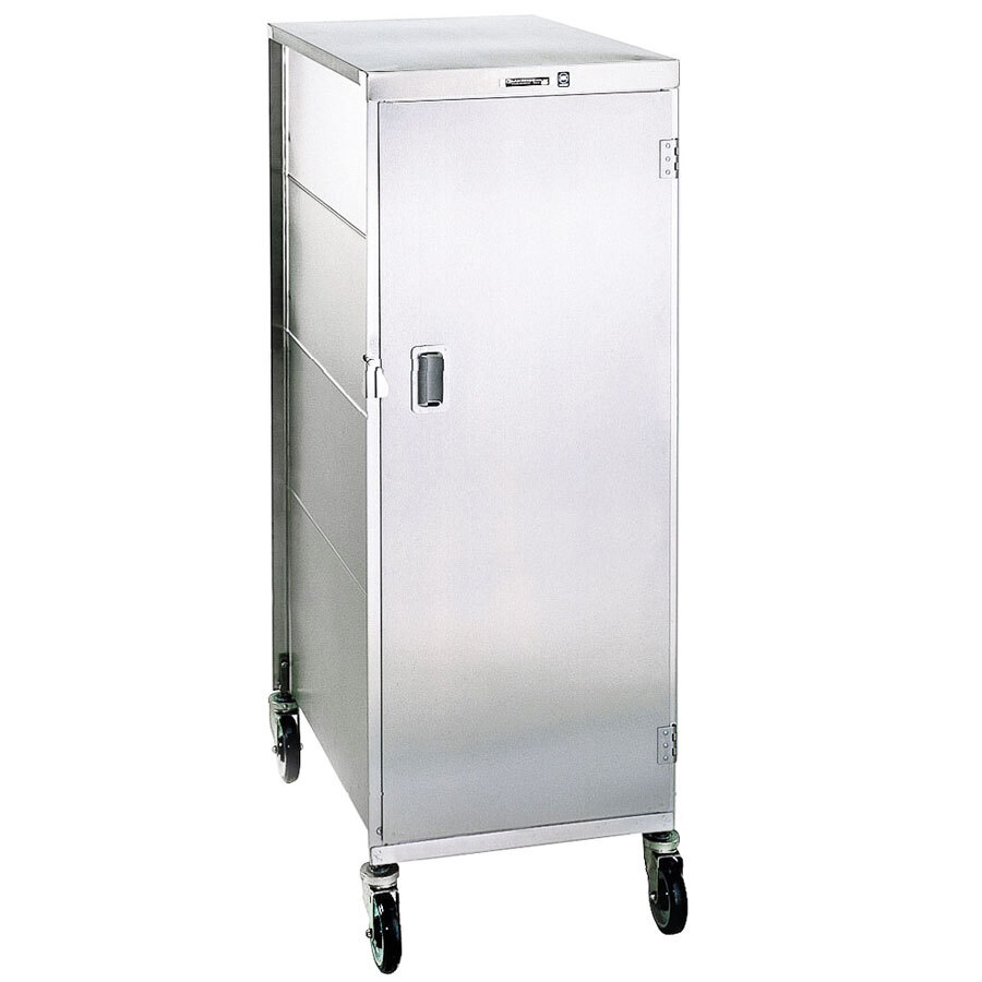 Lakeside 852 Compact Series Single Door Stainless Steel Tray Cart for