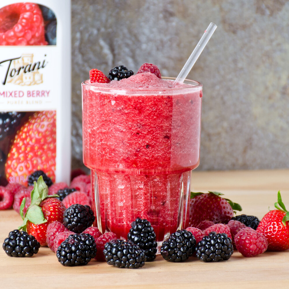 Torani 1 Liter Mixed Berry Puree Blend