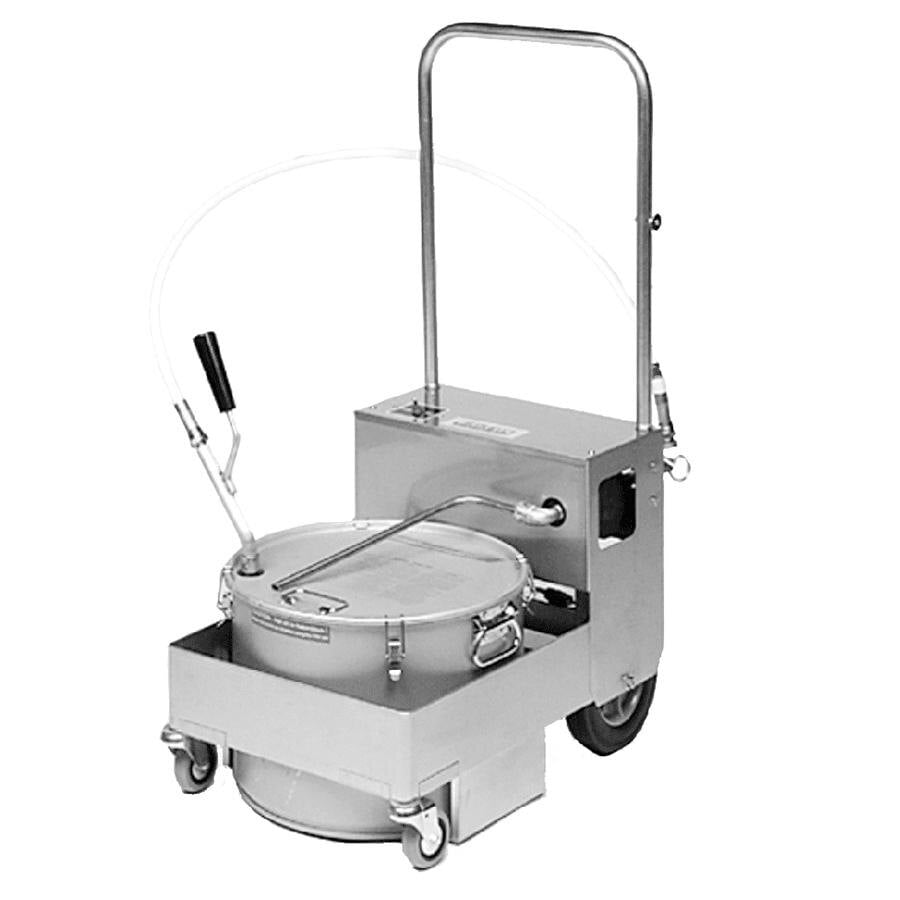 Miroil Bs505d 55 Lb Fryer Oil Electric Filter Machine And Discard Trolley Floor And Countertop