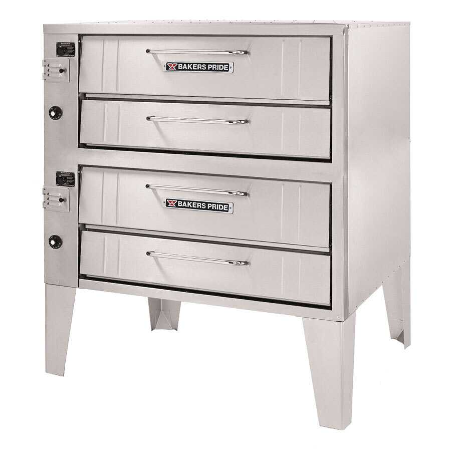Bakers Pride 252 Natural Gas Pizza Deck Oven Double Deck 36"