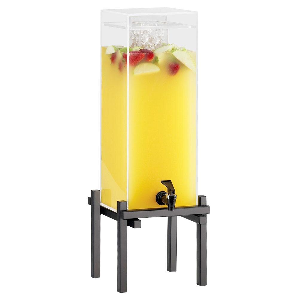 Cal-Mil 1132-3-13 Black One By One 3 Gallon Beverage Dispenser with Ice ...