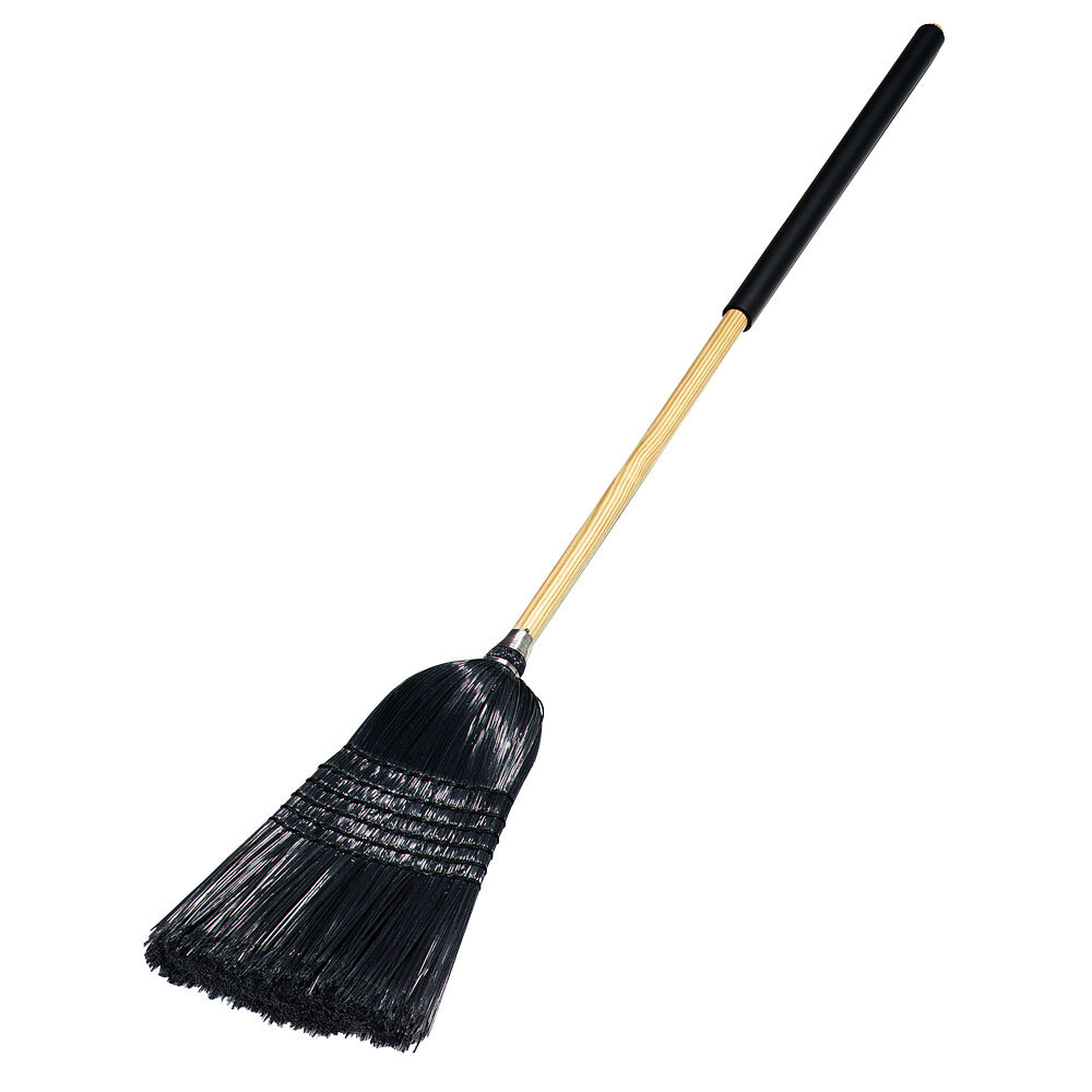 Carlisle 4167903 Synthetic Corn Janitor Broom Black 0934