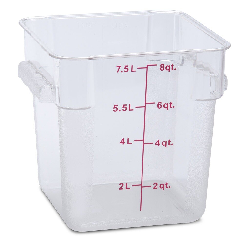 clear square container