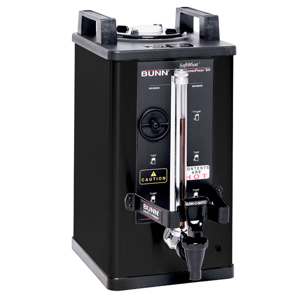 Bunn 27850.0004 Soft Heat 1.5 Gallon Black Coffee Server with 30 Minute Setting