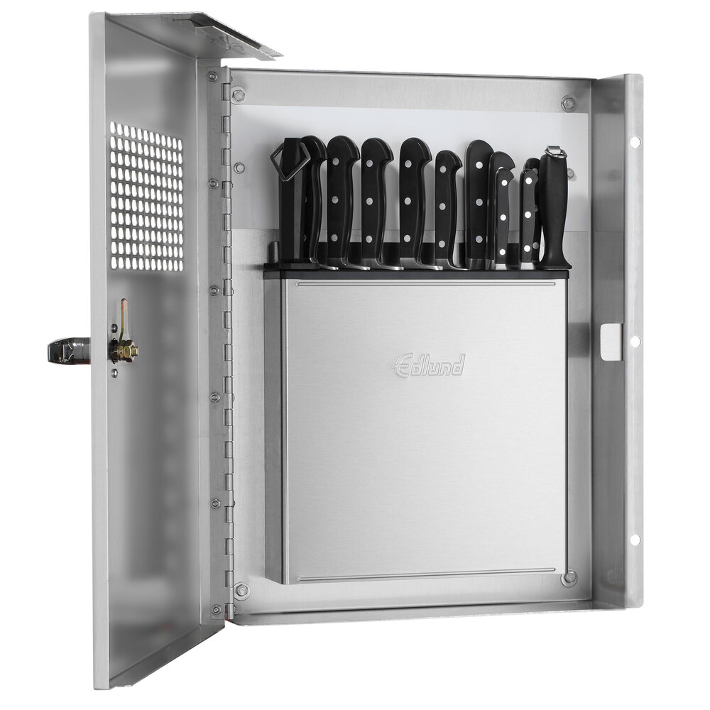 Edlund KLC-994 Locking Knife Cabinet with Integrated KR-699 Knife Rack