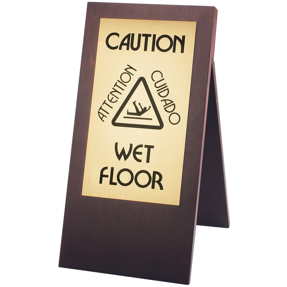 Caution Wet Floor Signs Spanish English More