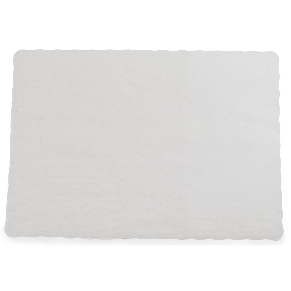 Off-White 10'' x 14'' Colored Paper Placemat | Economy Placemats