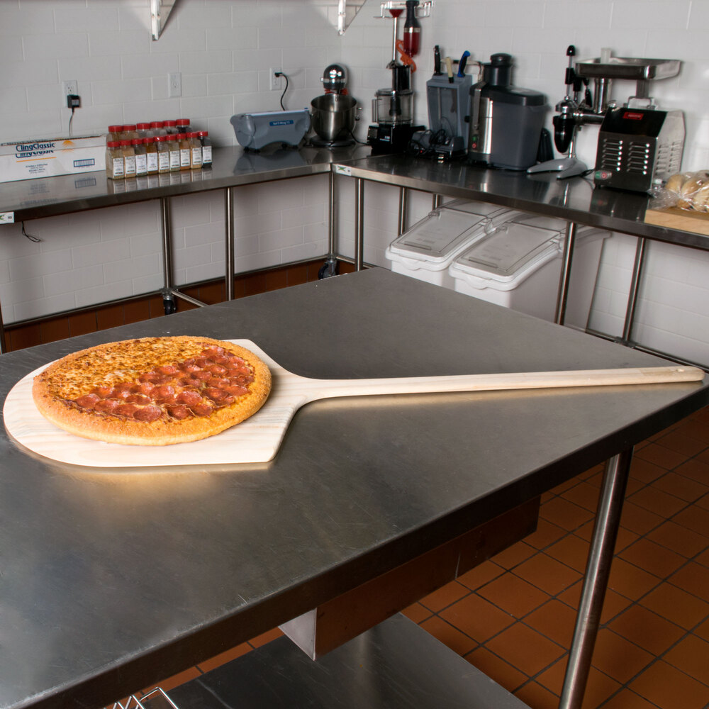 16" x 18" Wooden Pizza Peel with 24" Handle