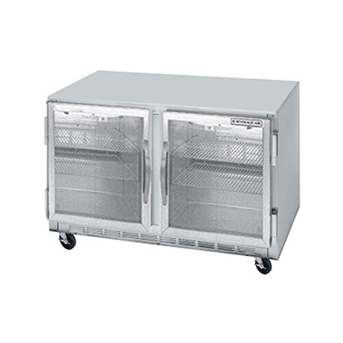 Beverage Air UCR48AR25LED 48" Undercounter Refrigerator with Glass Doors, LED Lighting, and