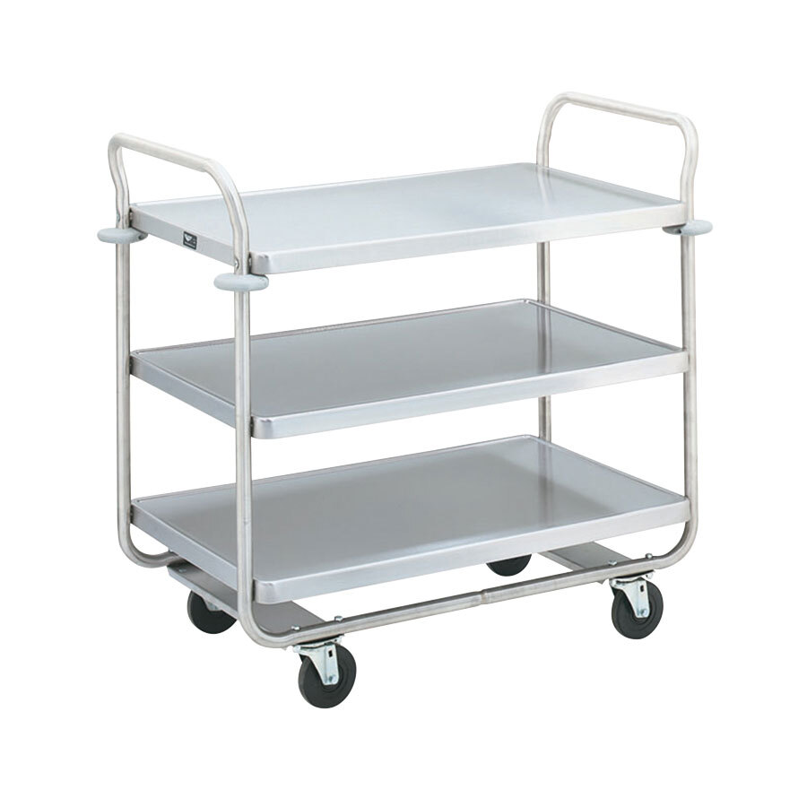 Vollrath 97166 ThriftICart Chrome 3 Shelf Cart 24" x 16" x 36 1/2"