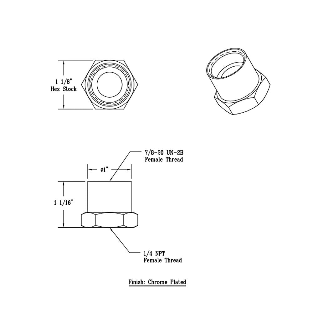 t-s-016145-25-adapter-with-7-8-20-and-1-4-npt-female-connections