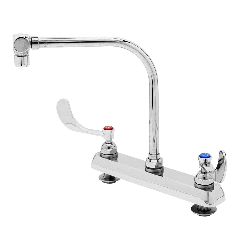 T&S B1149 Deck Mount Workboard Faucet with 8" Centers, 10 1/2