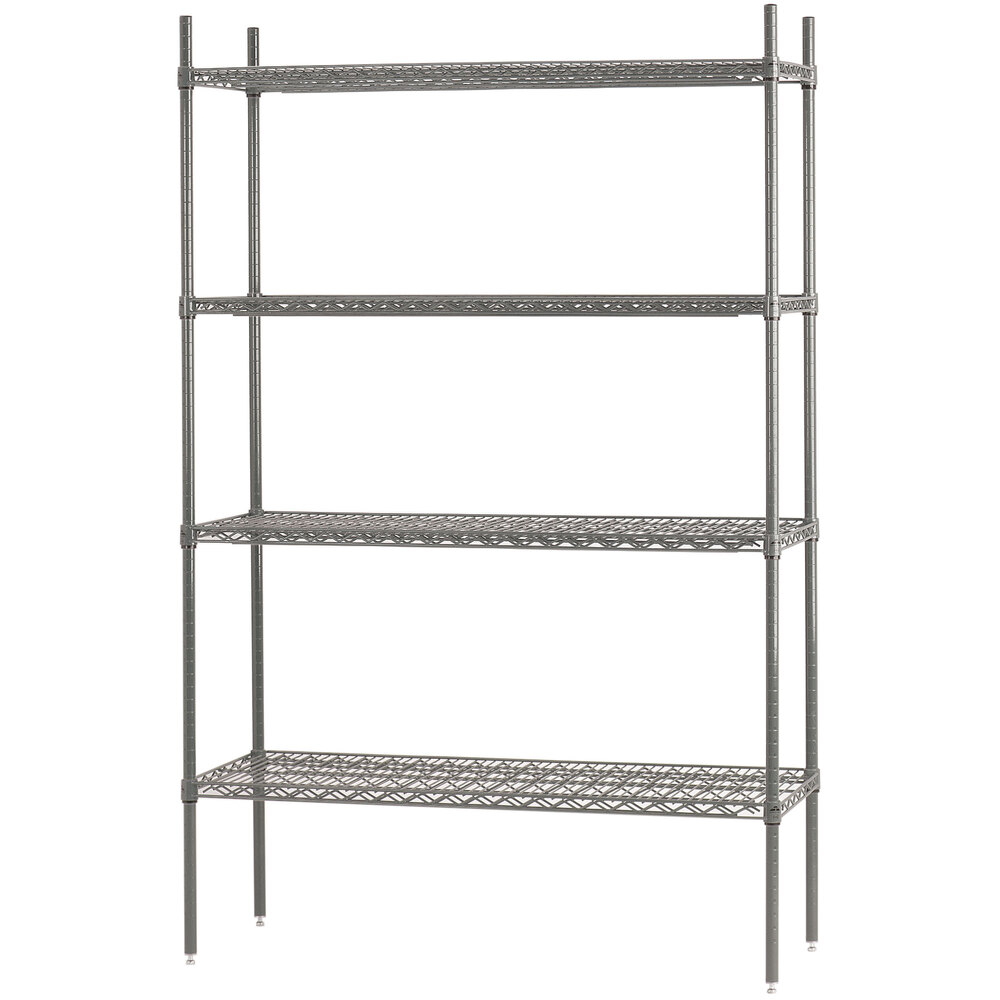 Advance Tabco ECC1436 4Shelf NSF Chrome Wire Shelving Combo 14" x