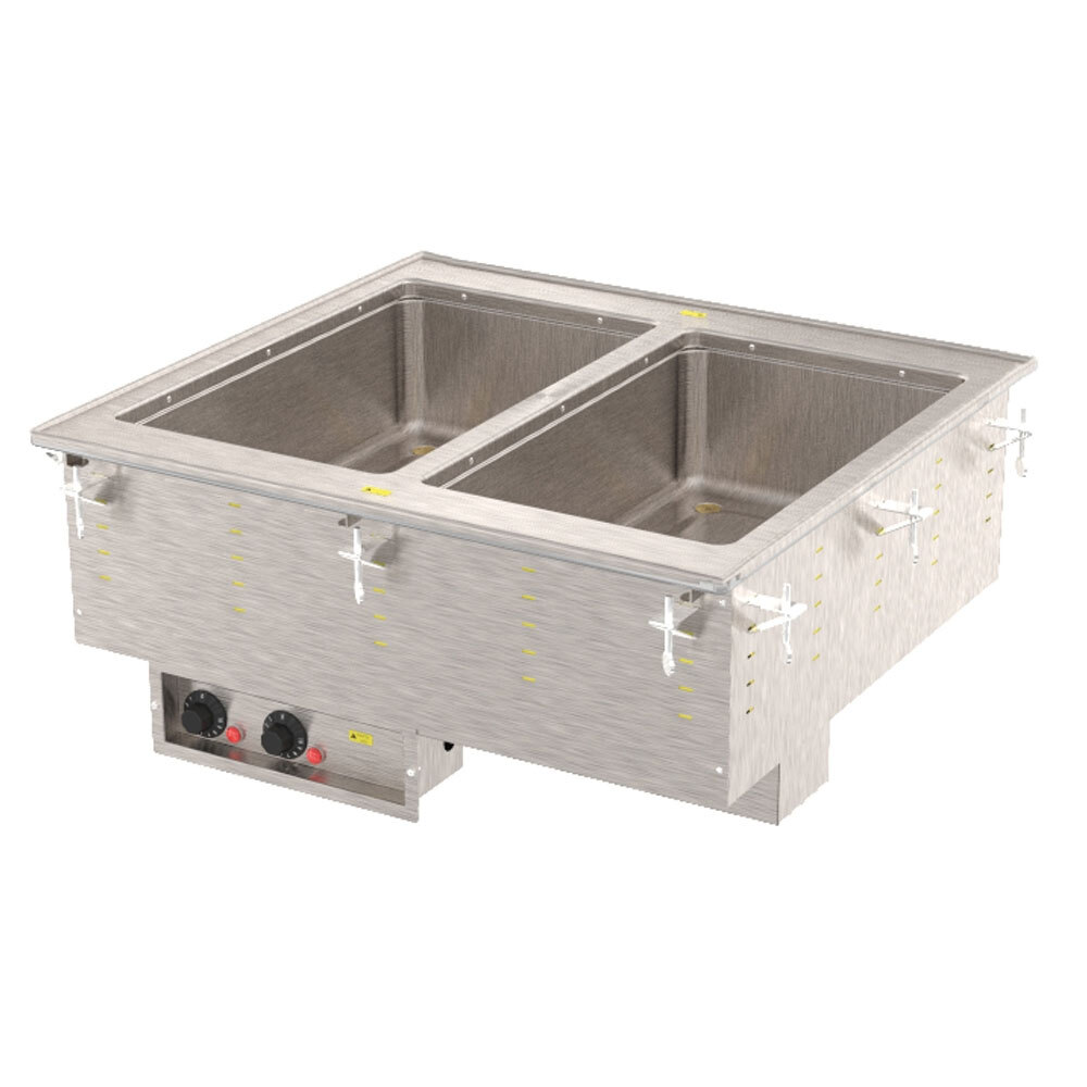 Vollrath 36399 Modular Drop In Two Compartment Hot Food Well with