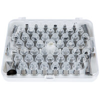 Ateco 783 55-Piece Stainless Steel Piping Tip Decorating Set