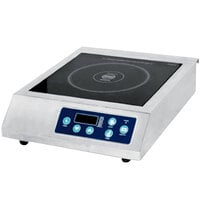 Induction Cooktops Burners Ranges Hot Plates Eurodib Fih 02ss Stainless Steel Countertop Induction Range With Push On Controls 208