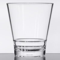 GET S-11-CL Revo 12 oz. Customizable SAN Plastic Stackable Double Rocks / Old Fashioned Glass - 24/Case
