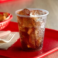 Thin wall cup holding soda