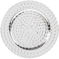Jay Companies Silver Embossed Charger Plates Set
