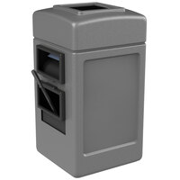 Commercial Zone 755103 28 Gallon Islander Series Gray Harbor 1 Waste Container with Towel Dispenser and Windshield Wash Station