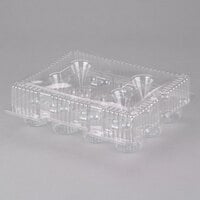 Polar Pak 9513-1 12 Compartment Clear Hinged PET Cupcake Take-Out Container - 76/Case