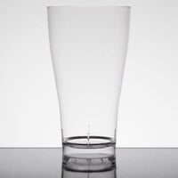 Fineline Quenchers 4514-CL 14 oz. Clear Plastic Beer / Pilsner Glass - 60/Case