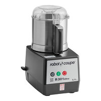 Robot Coupe R301UB 4 Qt. / 3.7 Liter Stainless Steel Batch Bowl Food Processor - 1 1/2 hp