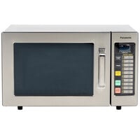 microwave commercial panasonic oven ne stainless steel 1000w 120v microwaves webstaurantstore