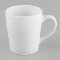 World Tableware SYM-12 Porcelana 12 oz. Bright White Porcelain Seygo Mug - 12/Case