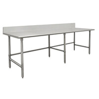 advance tabco spec line tvks 3012 30 inch x 144 inch 14 gauge stainless steel - Stainless Steel Work Table With Backsplash advance tabco spec line tvks 3012 30 inch x 144 inch 14 gauge stainless steel - Stainless Steel Work Table With Backsplash
