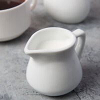 Creamer Containers Webstaurant Bright White Porcelain Creamer 48 Case