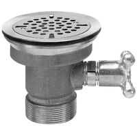 Fisher 22365 DrainKing Brass Knob / Lever Handle Vandal-Resistant Waste Valve with 3 1/2