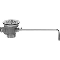 Fisher 22438 DrainKing Brass Lever Handle Waste Valve with 3 1/2