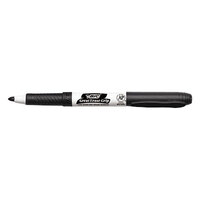 Bic GDE11BK Great Erase Grip Black Fine Point Dry Erase Marker - 12/Pack