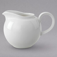 Villeroy & Boch 16-2040-0751 Universal 17 oz. White Premium Porcelain Globe Creamer - 6/Case