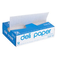 Durable Packaging SW-8 8" x 10 3/4" Interfolded Deli Wrap Wax Paper - 500/Box
