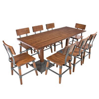 Lancaster Table Seating 30 X 72 Antique Walnut Solid Wood Live