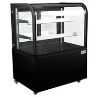 Avantco BCD-36 36" Curved Glass Black Dry Bakery Display Case