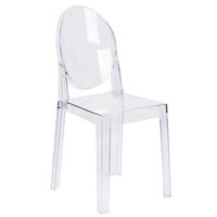 Flash Furniture OW-GHOSTBACK-24-GG Ghost Transparent Polycarbonate ...