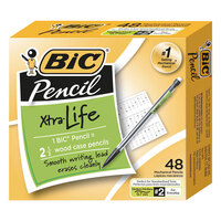 Bic MP48BK Clear 0.7mm Xtra-Life HB Lead #2 Mechanical Pencil - 48/Pack