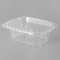 Eco Products EP-RC12 12 oz. PLA Plastic Compostable Rectangular Deli Container and Lid - 300/Case
