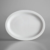 Acopa Bright White Narrow Rim Stoneware Dinnerware
