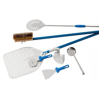 GI Metal PRO37F Azzurra Professional 7 Piece Pizza Kit with 14