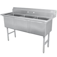 3 Compartment Sink Restaurant Triple Sink Commercial