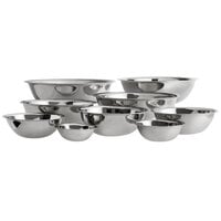 Vollrath 9 Piece Standard Weight Stainless Steel Mixing Bowl Set