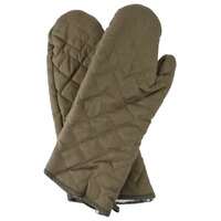 Choice 17 inch Flame-Retardant Oven Mitts - Pair