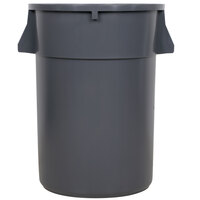 Continental 4444GY Huskee 44 Gallon Gray Round Trash Can