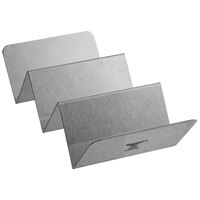 Enterprises Stainless Steel Stainless Steel Taco Holder for Four or Five Tacos Stainless Steel Specialty Servingware Collection 4-81859 G.E.T Pack of 1